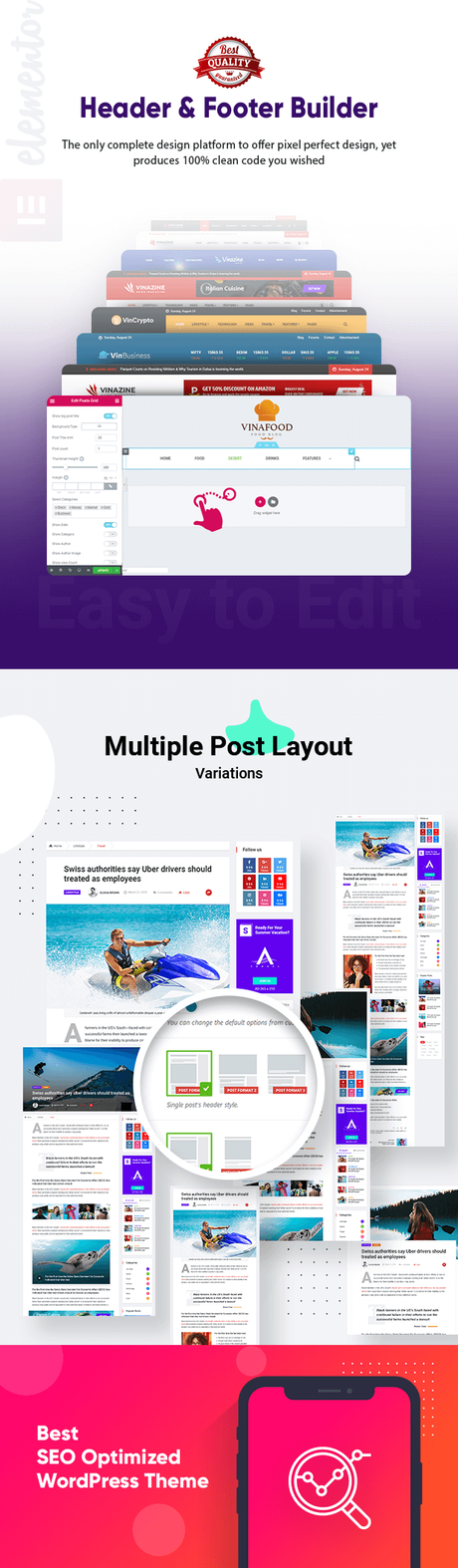 Vinkmag – Thème WordPress pour le magazine de journaux AMP \\