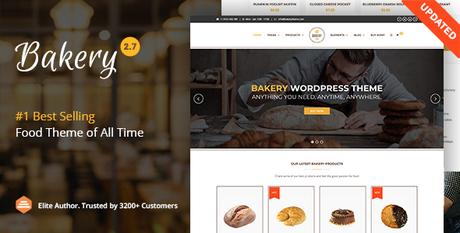 Boulangerie |  Thème WordPress pour gâteaux et aliments