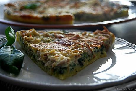 Tarte express aux épinards et thon Tarte express aux épinards et thon