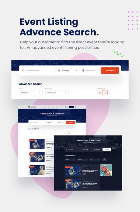 Thème WordPress de la conférence événementielle Evenex \\