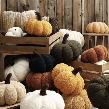 20 décorations d’Halloween Etsy citrouille décorative tissu bouclettes couture