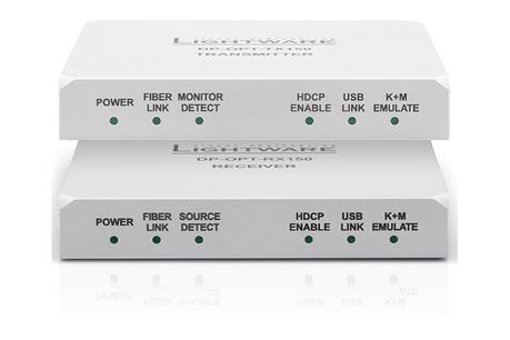 Lightware DP-OPT-TX/RX150 : un extender KVM sur fibre optique simple et efficace