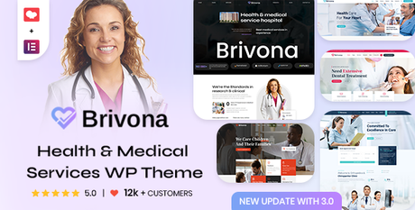 Brivona – Thème WordPress pour sites Web cliniques
