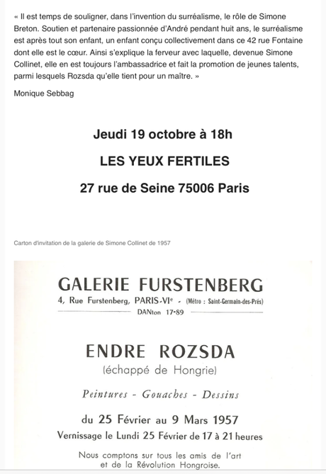 Galerie  » Les yeux fertiles  » le 19 0ctobre 2023.