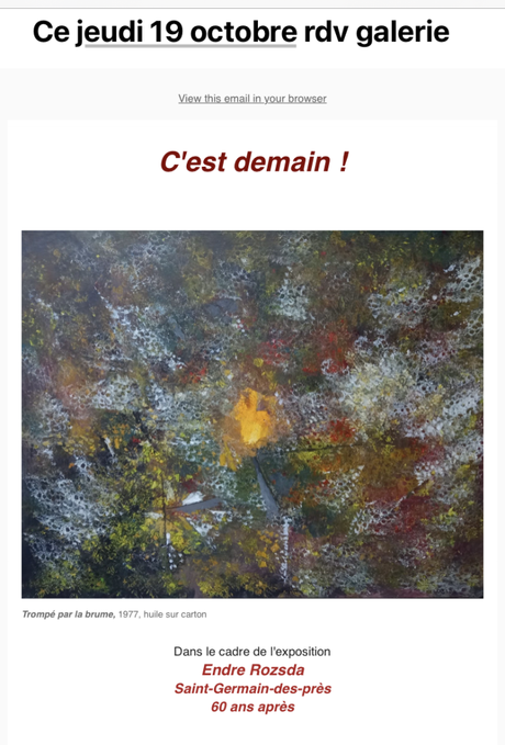 Galerie  » Les yeux fertiles  » le 19 0ctobre 2023.