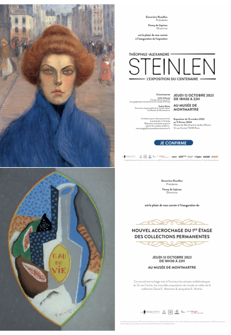 Musée de Montmartre  exposition « STEINLEN » à partir du 13 Octobre 2023.