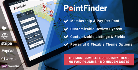 PointFinder |  Thème WordPress pour annuaire et liste