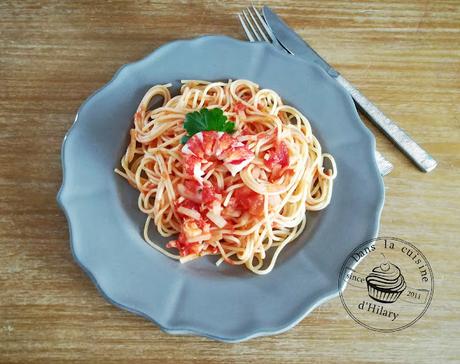 Spaghettis au homard - Dans la cuisine d'Hilary