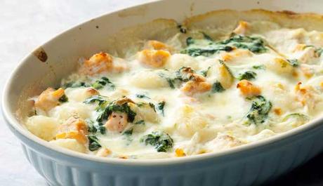 Gratin Léger de Gnocchis au Saumon ww
