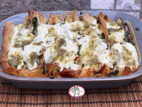 Millefeuille de courgettes, feta et basilic Millefeuille de courgettes, feta et basilic