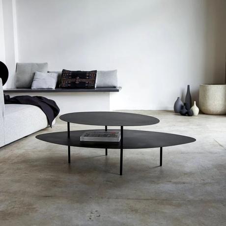 salon contemporain sol gris beton