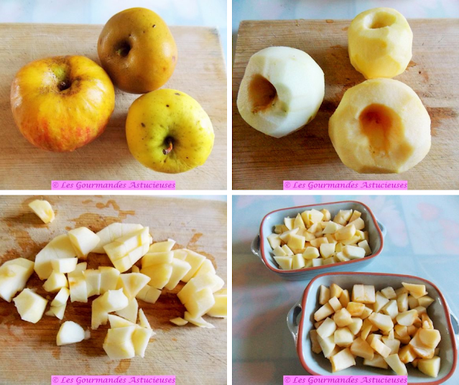 Trio de pommes aux raisins façon crumble aux noisettes (Vegan)