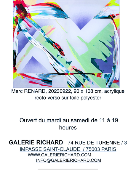 Galerie Richard – exposition Hysbergue et Renard. le 28 Octobre 2023.