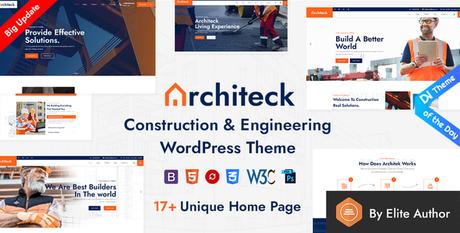 Architeck – Thème WordPress pour la construction