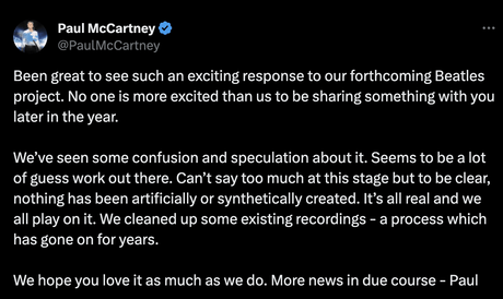 Les Beatles ont-ils laissé entendre qu’un nouveau et dernier single serait bientôt disponible ?