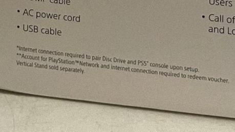 L’installation du lecteur de disque PlayStation 5 Slim nécessite une connexion Internet
