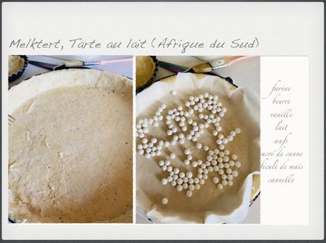 Melktert, Tarte au lait (Afrique du Sud)
