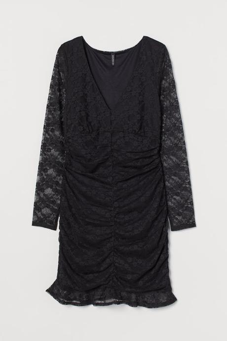 Robe ajustée en dentelle - Noir - FEMME | H&M FR