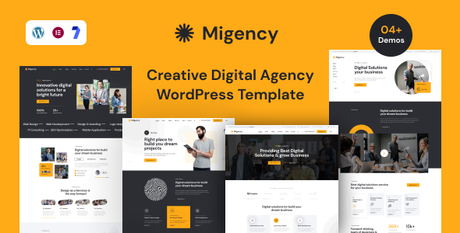 Migency – Thème WordPress pour agence numérique créative