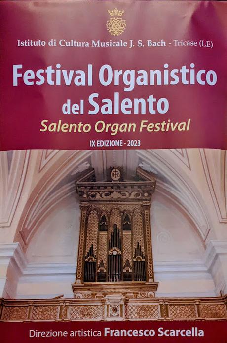 Festival d'Orgue du Salento — Andrea Macinanti au clavier de l'orgue de l'église Saint Jean-Baptiste de Lecce