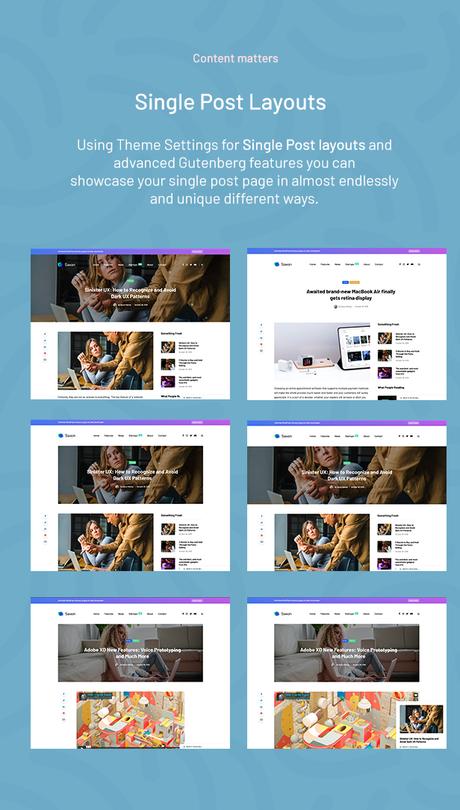 Saxon – Thème WordPress pour blogs et marketing de magazines à contenu viral Description
