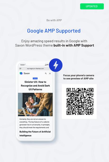 Saxon – Thème WordPress pour blogs et marketing de magazines à contenu viral Description