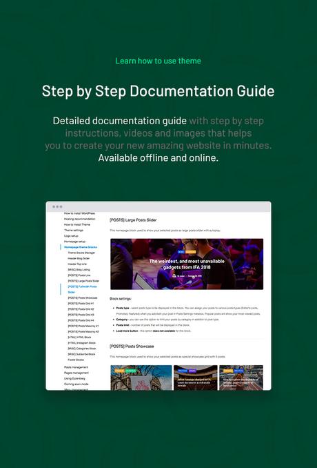 Saxon – Thème WordPress pour blogs et marketing de magazines à contenu viral Description