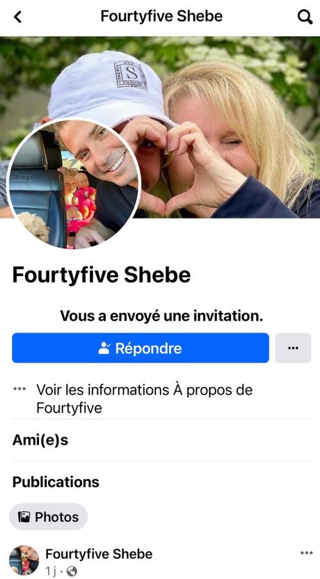 Arnaque démasquée – Fortyfive Shebe – Facebook