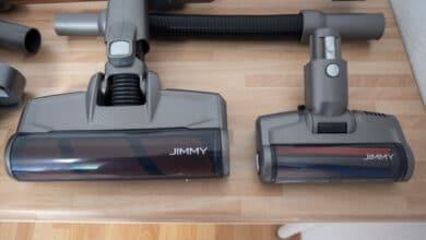 Aspirateur JIMMY H9 Pro lors du test – la puissance d’aspiration de 25 000 Pa est impressionnante