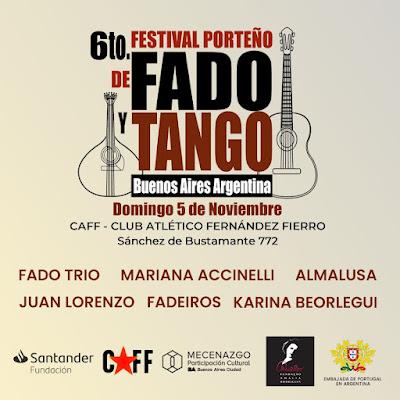 Ce week-end, 6e Festival porteño de Fado et de Tango à la ANT et au CAFF [à l’affiche]
