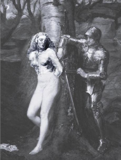 A poil et en armure Chevalier 1870 Millais The Knight Errant Tate Britain premiere version reconstitution