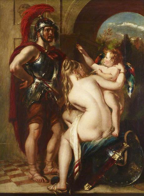 Etty, William, 1787-1849; Venus, Cupid and Mars