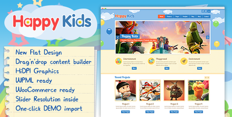 Happy Kids – Thème WordPress pour enfants