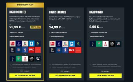 Augmentation des prix DAZN 2023 : la nouvelle structure d'abonnement