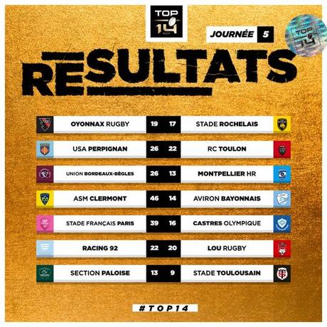 Nouvelles ovales (4-5 novembre)