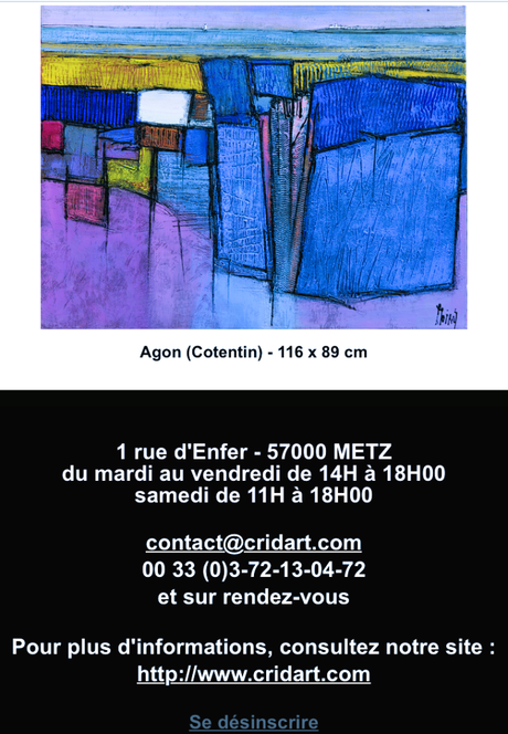 Galerie CridArt à Metz: depuis le 9 Novembre 2023.  Jean Moiras  « Voyages »