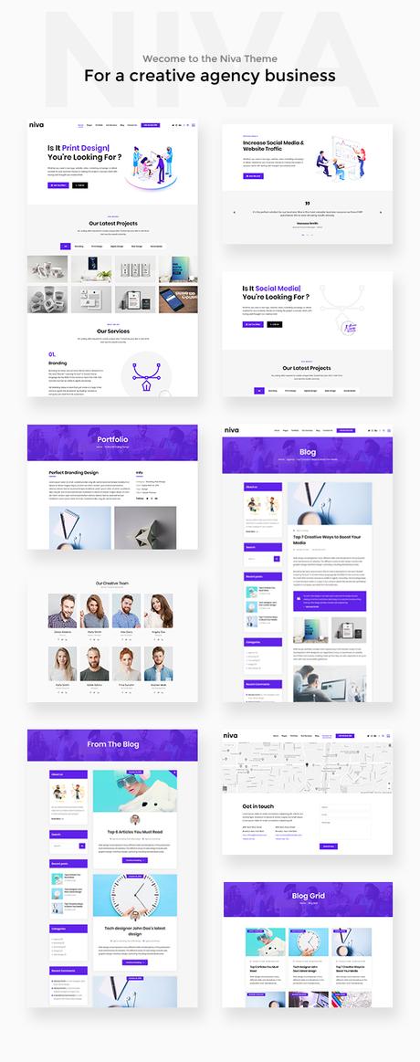Niva – Thème WordPress pour agence créative Niva – Thème WordPress pour agence créative – 3