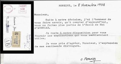 Viré de l'école de ski d’Avoriaz !