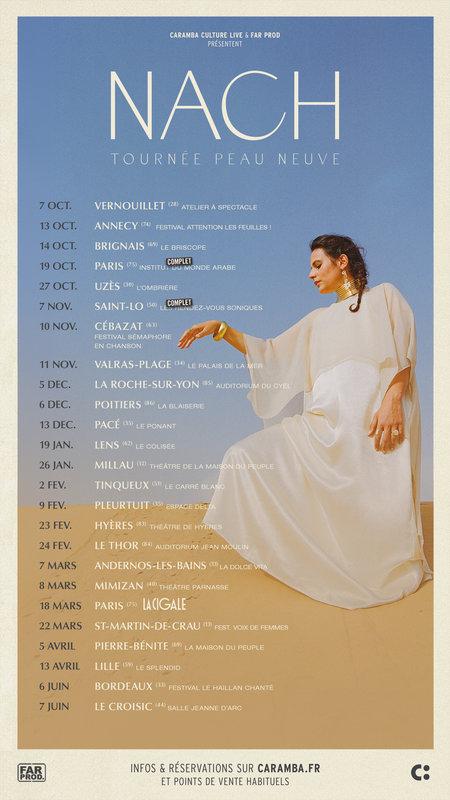 Notre rencontre avec la chanteuse Nach pour son album Peau Neuve Nach_tournée_1688 x 3000px