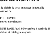 Galerie Claudine Legrand SOPHIE FAVRE partir Novembre 2023.