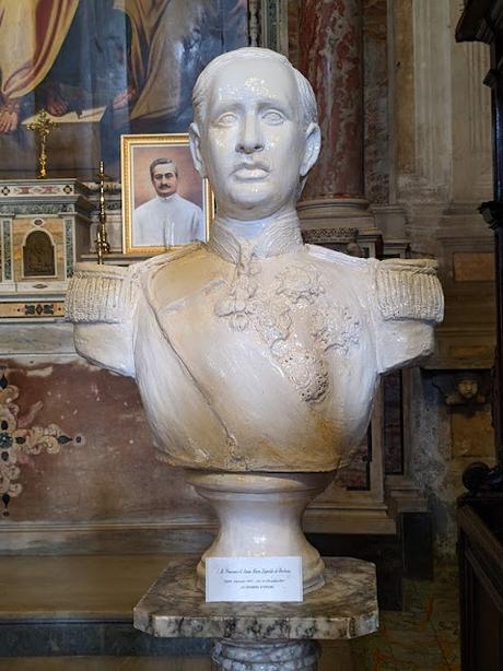 Buste de François II de Bourbon, Serviteur de Dieu, en l'église Santa Catarina a Formiello de Naples