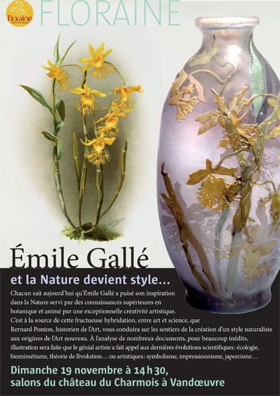 Floraine : Émile Gallé et la Nature devient style...