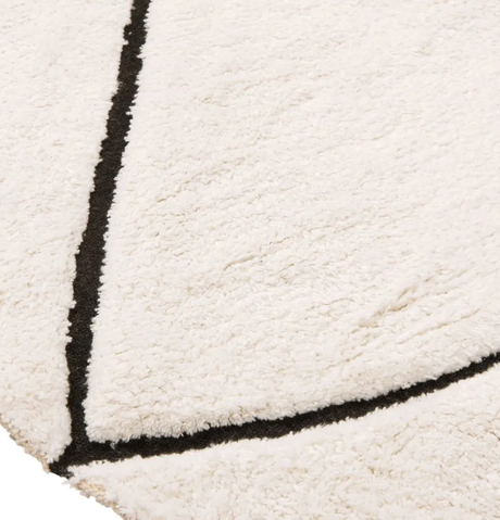 tapis berbere noir blanc relief cosy