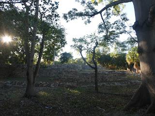 Les vestiges d'Izamal, ancienne cité Maya