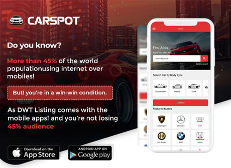 Applications natives Carspot React