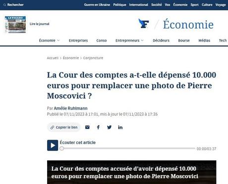 Cour des Comptes : Pierre Moscovici, l'arroseur arrosé