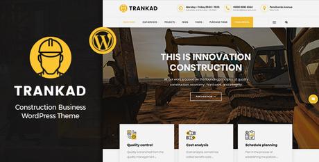 Trankad – Thème WordPress pour la construction