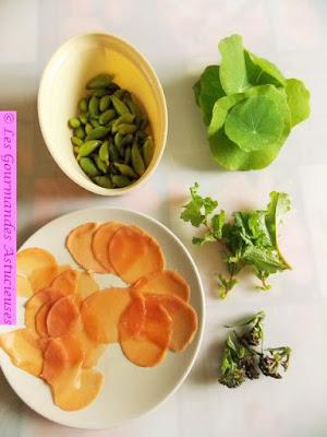 Cyclanthères en salade et pickles de radis (Vegan)