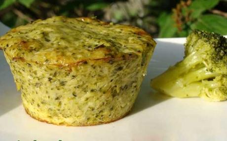 Petits Flans de Brocolis aux Lardons ww