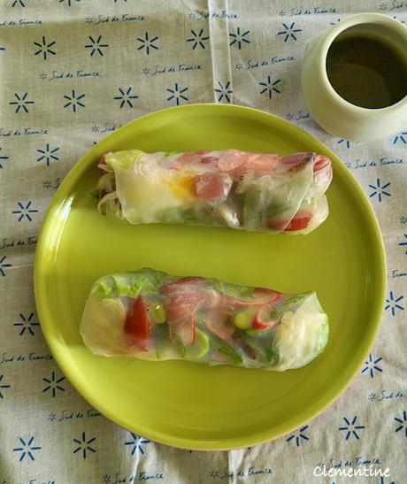 Salade niçoise en rouleau de printemps de Mory Sacko